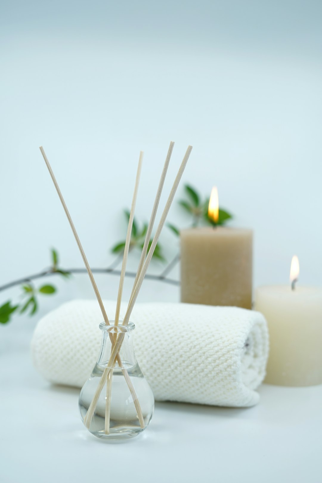 Essential oils and massage candles collection
